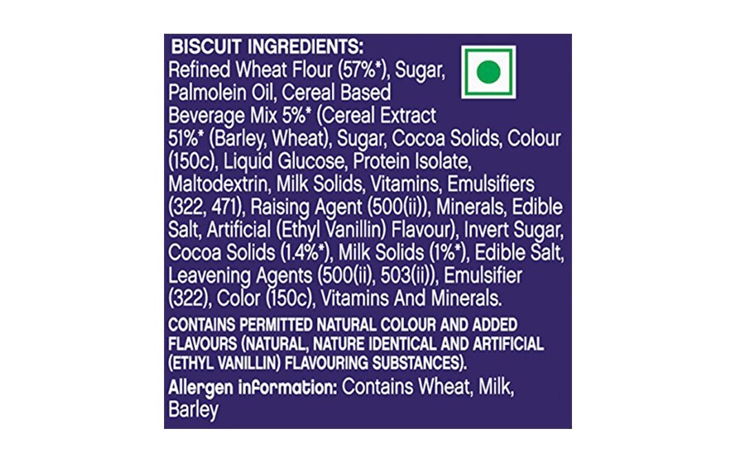 Cadbury Bournvita Biscuits    Pack  250 grams